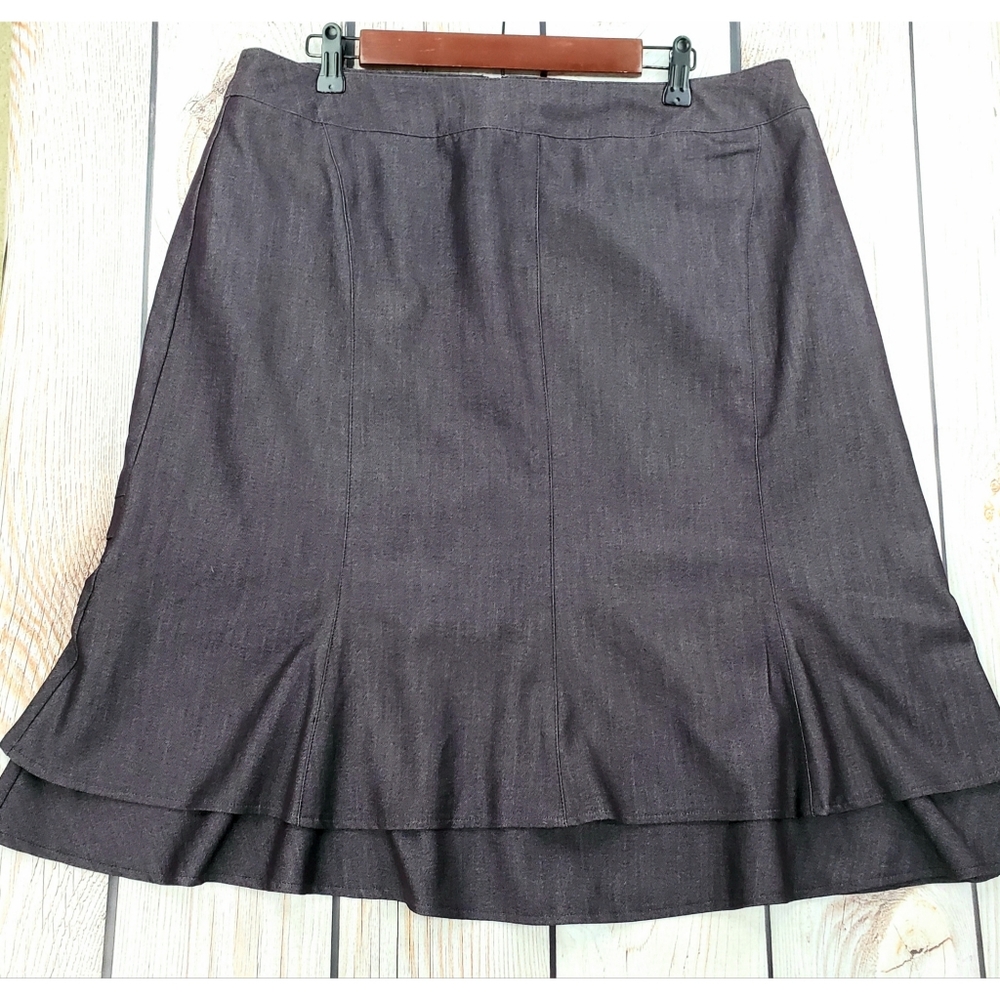 Larry Levine Signature tiered flounce skirt 14